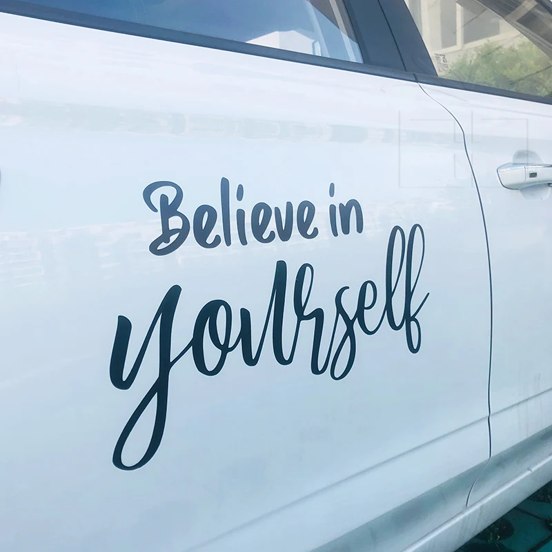Top UV Protective Vinyl Custom Cut Out Logo Transfer Film Shop Glass Sticker Bumper Decal Car Sticker Car Window Sticker
