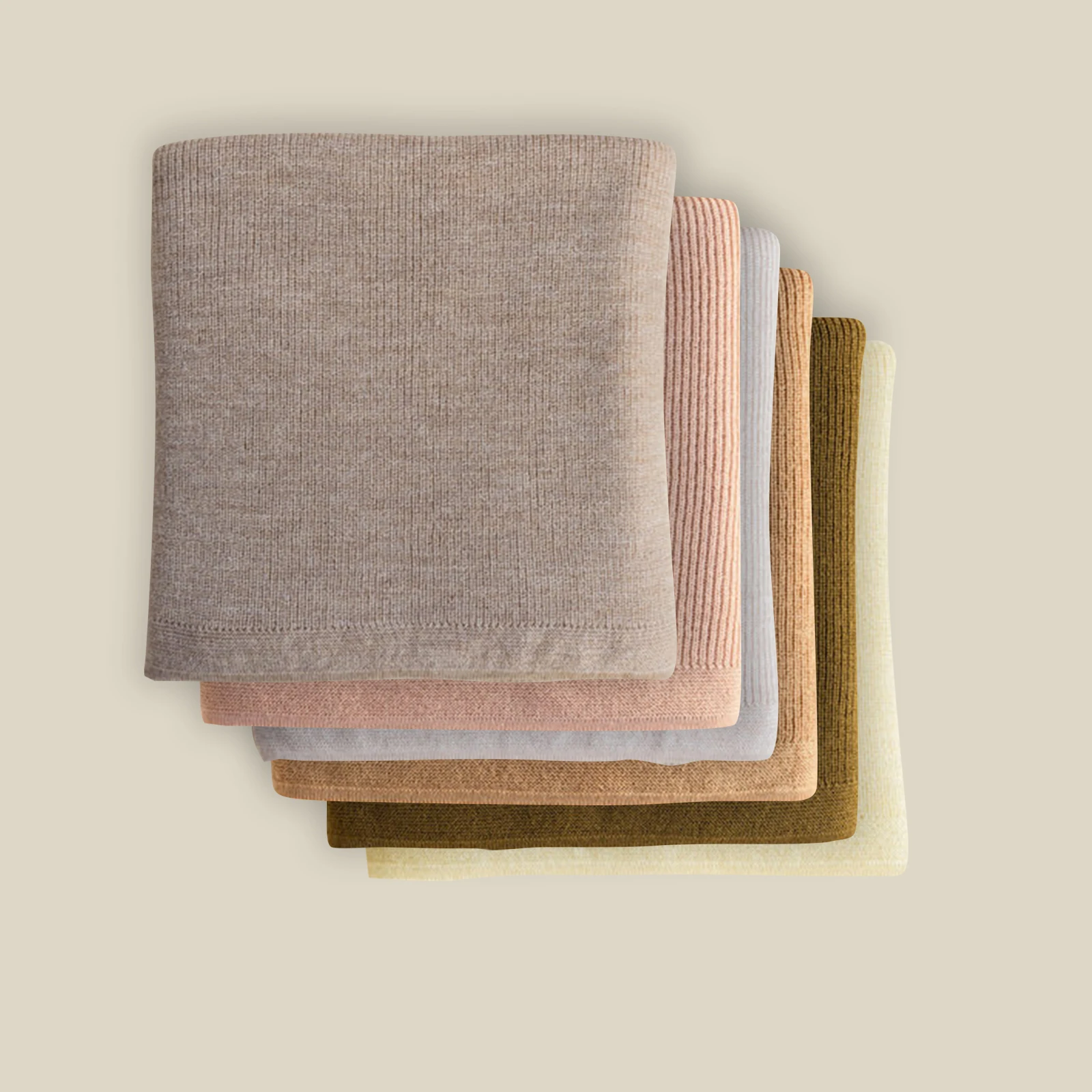 Knitted Baby Blanket 100% Cotton Baby Towels And Blankets Customized merino wool blanket