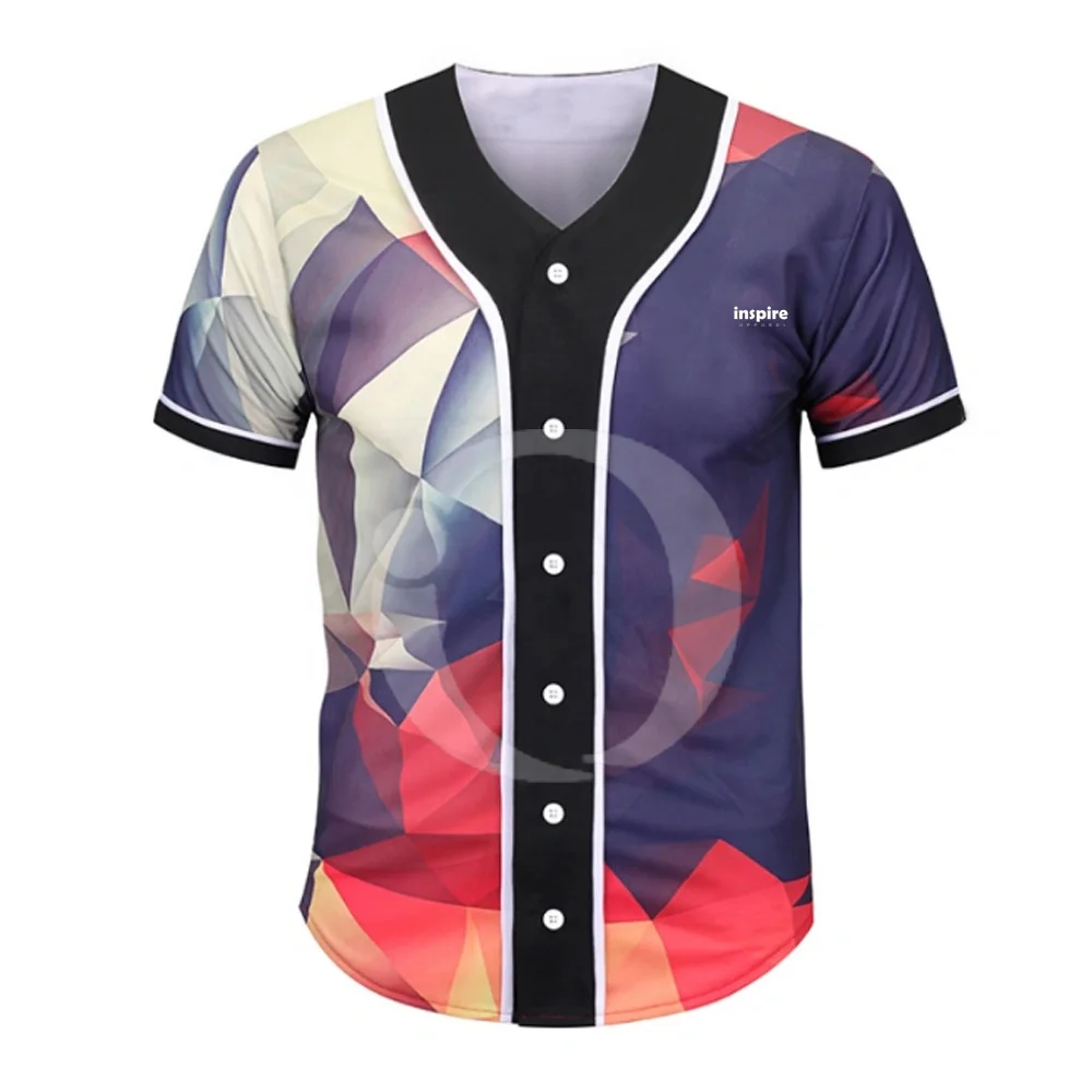 
OEM Newest Customized Low MOQ Hot Sale mesh Baseball Jersey By inspire apparel 