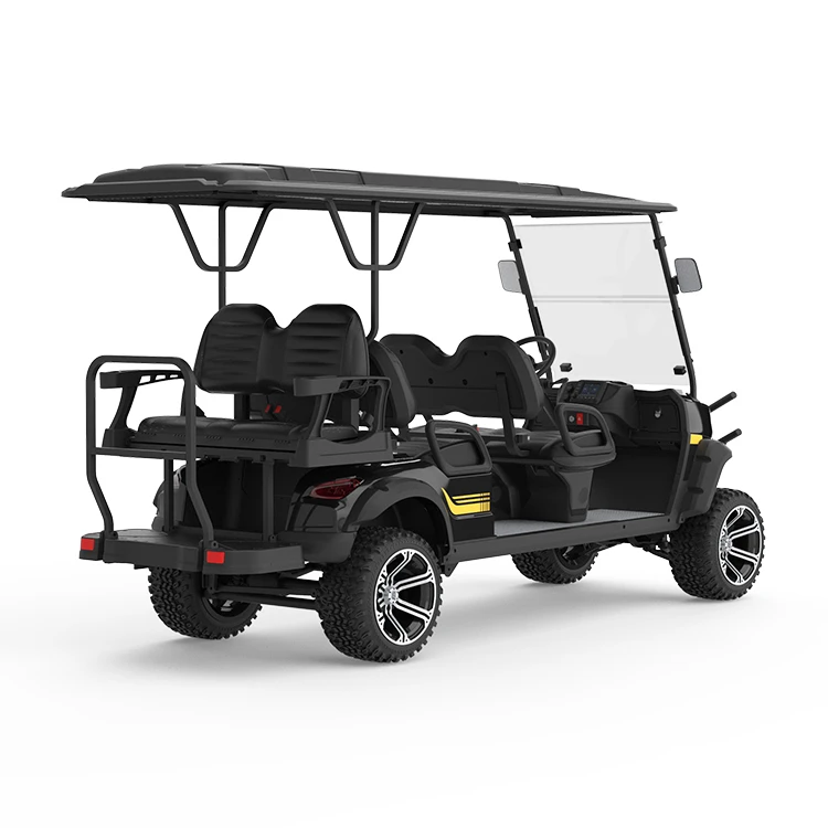High Quality Products Aluminum Floor Golf Cart 6 Seat 4 Wheel 72Volt High Chassis Golf Cart With Ce Approved