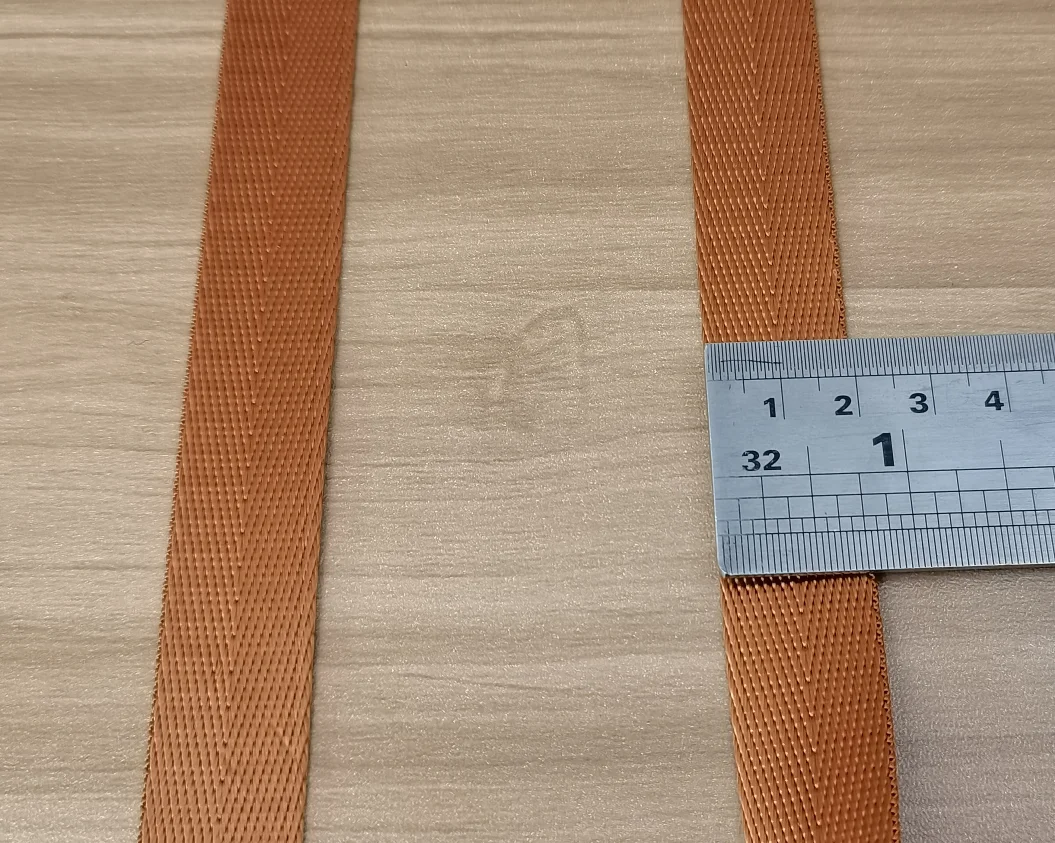 20mm/25mm/32mm/38mm/50mm Colorful Polyester Solid Color Webbing Tape High Tenacity Twill Herringbone for Backpack Webbing