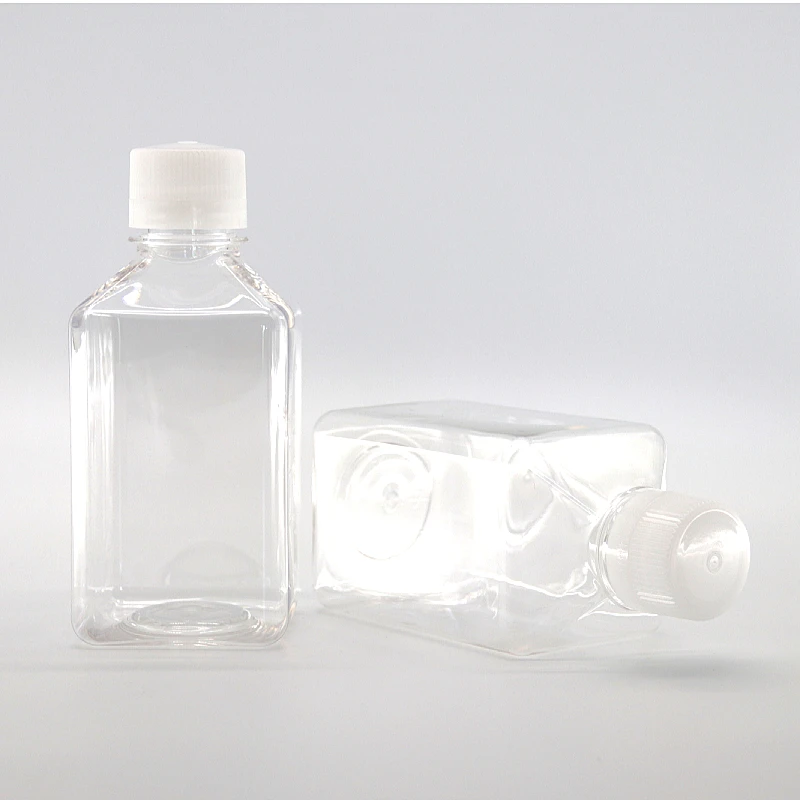 Бутылка с добавкой, стерильная Квадратная бутылка среднего сырья для домашних животных DMEM с низким уровнем глюкозы