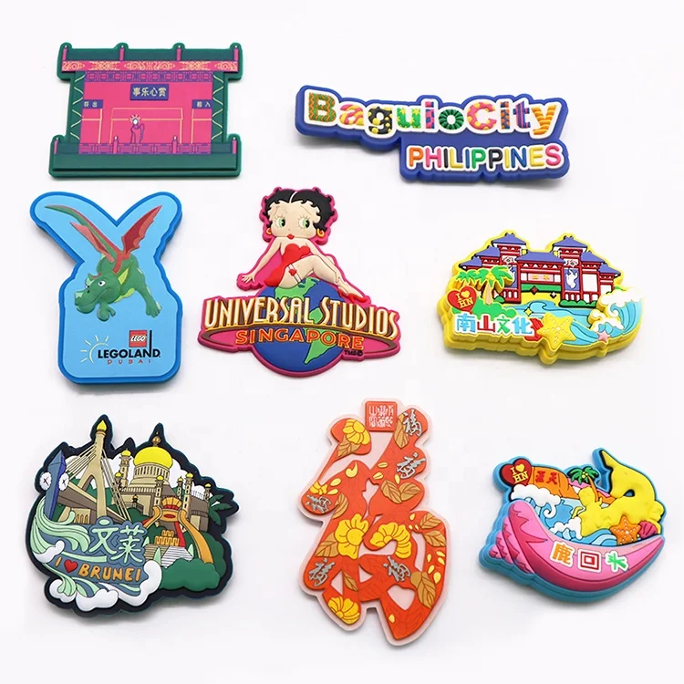 Factory Custom Art Design Tourist Souvenir Fridge Magnets Promotion Souvenir PVC Rubber 3d Fridge Magnet