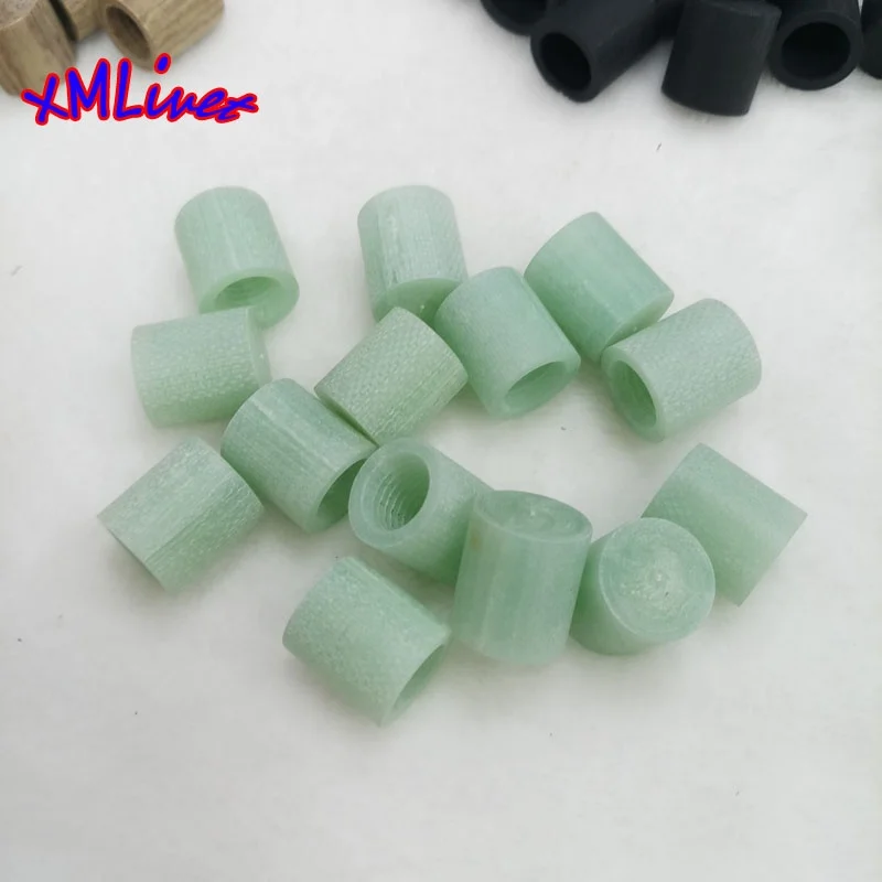 Customized colorful blue/yellow/black/brown G10 jump and break cue ferrules bakelite billiard cue ferrules wholesale