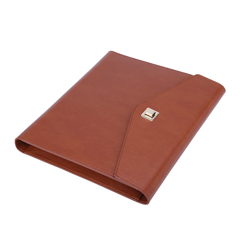 A5 Tri-folded Power Bank Notebook Agenda Planner with  USB Flash Drive Lamp All in One Notepad for Office