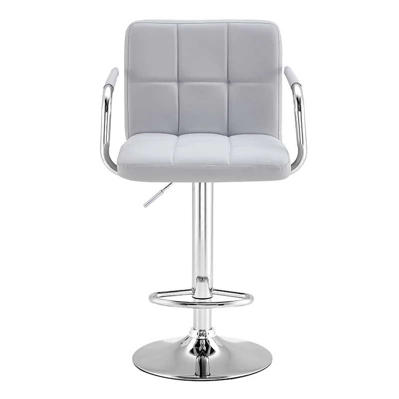 Simple Fashion Swivel Lift High Stool Bar Chair With Armrests