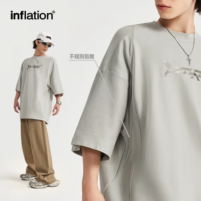 Unisex 100% Cotton Short Sleeve Tshirt O-Neck Hip Hop Streetwear Casual Inflation Printed Blank T-Shirts Men Jersey TT Payment