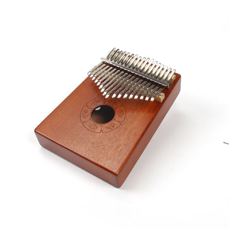 Walter High quality little fish cut Cartoon Thumb Piano 17 Key Kalimba with menu and Tune Hammer, Gift for Kid, Adult Beginners