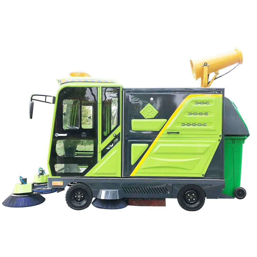 Best Design popular product battery power operated ride-on price industrial leaf road asphalt broom cleaning machine sweeper
