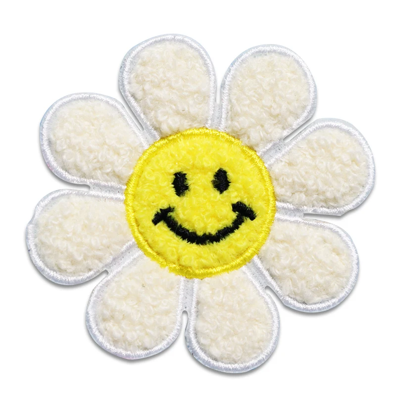Factory Direct Supply Flower Embroidered Patches Custom Iron On Chenille Patches For Clothes/