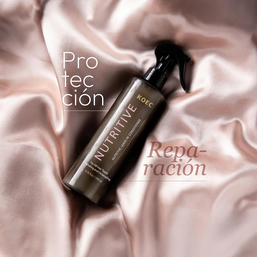 KOEC Nutritive Leave-In Conditioner Shine Repairs the Colored Bleach Hair Strands Protect Hair Color Provide Thermal Protection