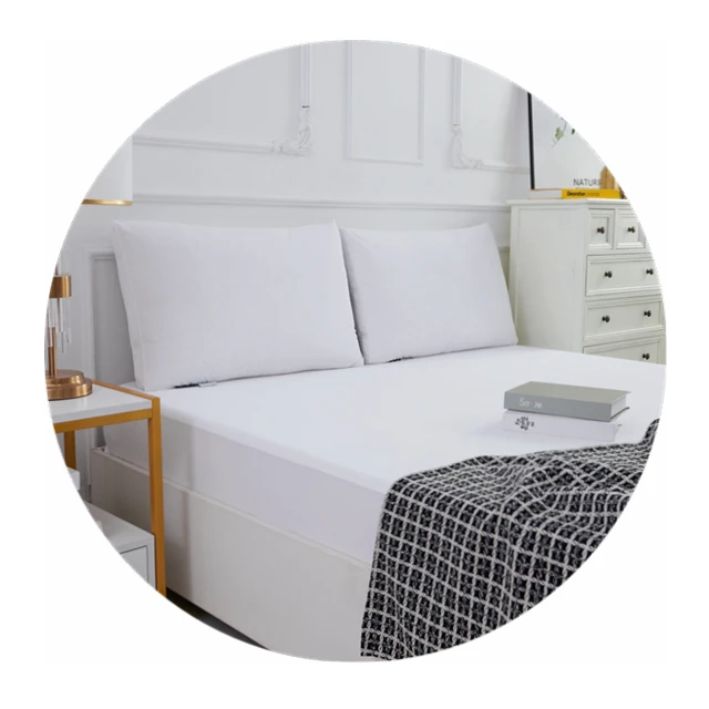 Cotton Breathable Knitted Sheet Waterproof Terry Cloth Mattress Cover for Home and Hospital Use Plain Style Bed Mat for Adults