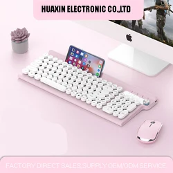 Mechanical waterproof laptop custom keyboards  computer colored wireless typewriter keyboard mouse combos