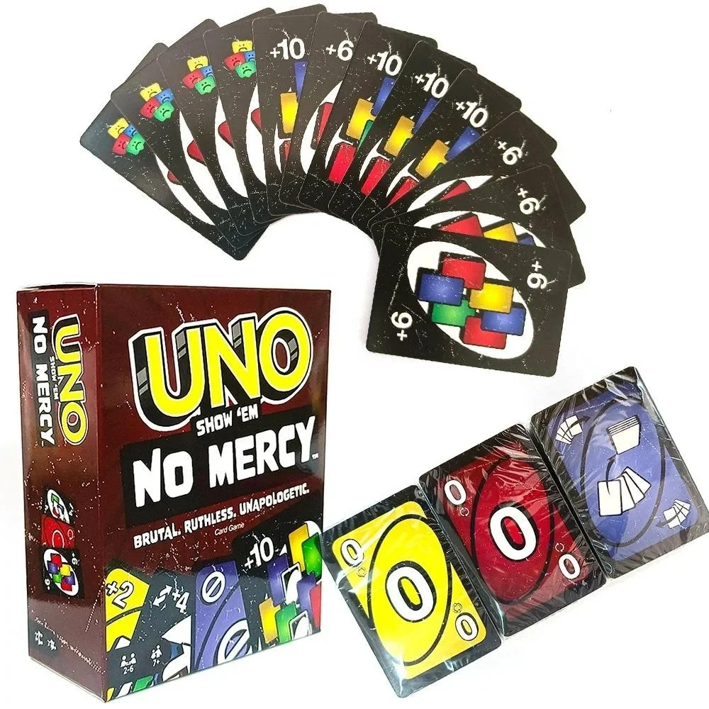 Zealed Ama Zon лидер продаж шоу Em No Mercy Unoes карточная игра для детей взрослых и семейных вечеринок