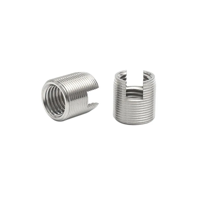 Carbon Steel Locking ensat threaded bushing Stainless Steel Slotted Self Tapping Thread Insert For Thread Repair