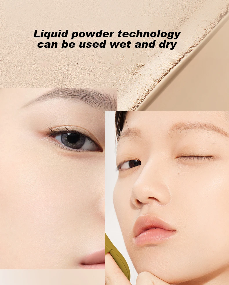 Custom Luxury Vitamin Face Matte Finish Make Up Foundation and Full Coverage Setting Cream to Pressed Powder