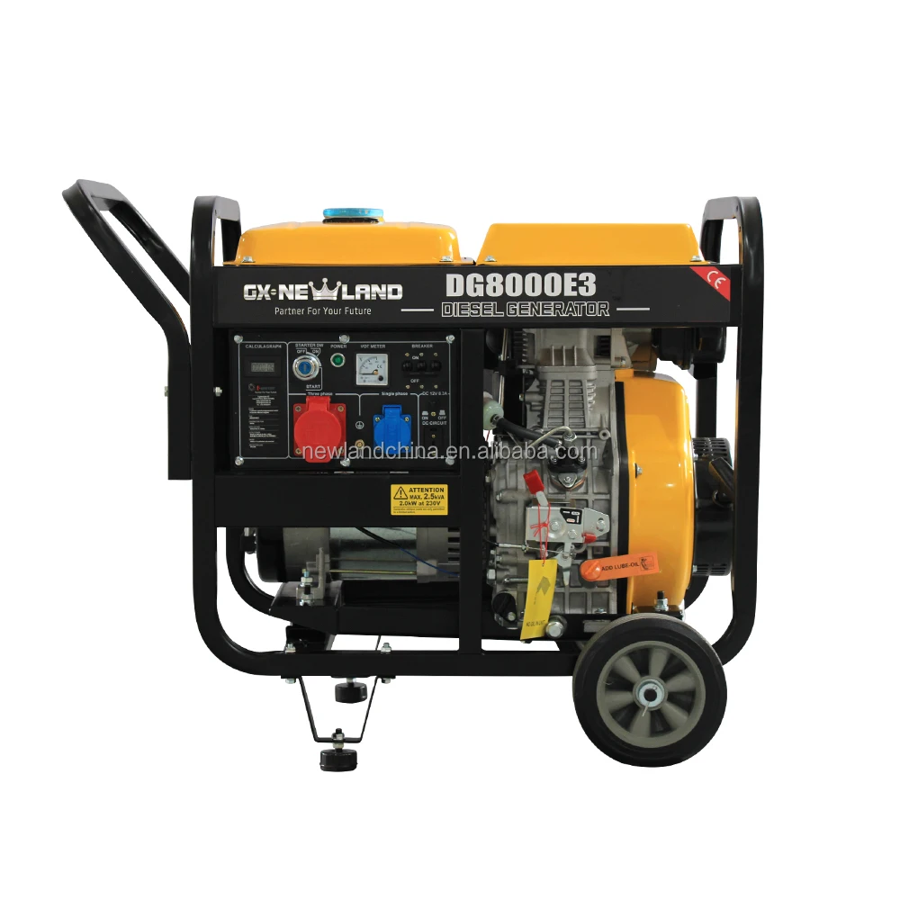Chinese Easy to place generator set diesel power generation plant 6kw