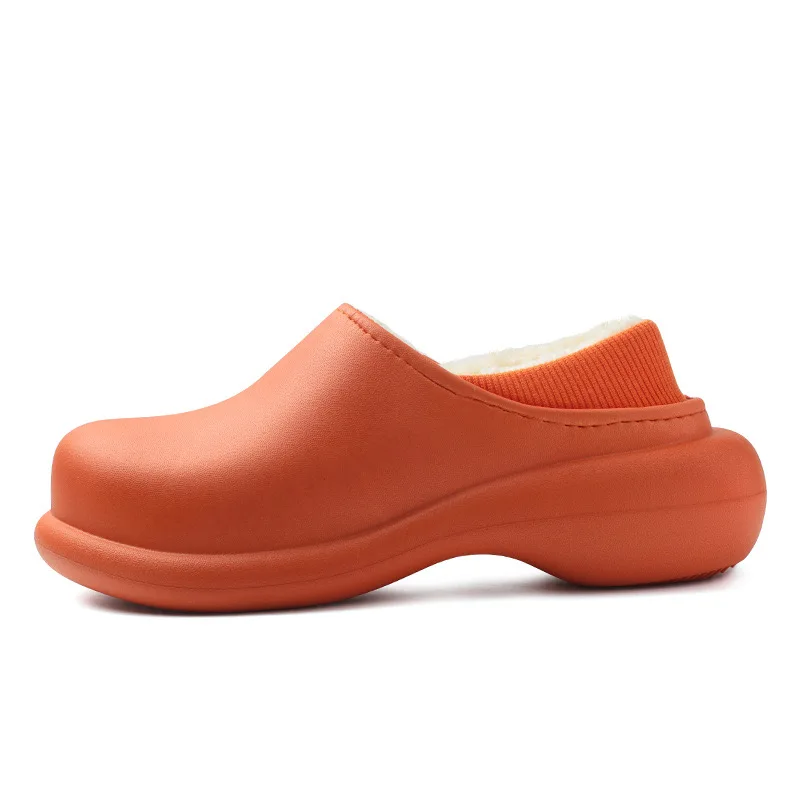Stnm slip winter unisex adult home slippers  Plush women cross sandals waterproof bedroom warm slipper for ladies