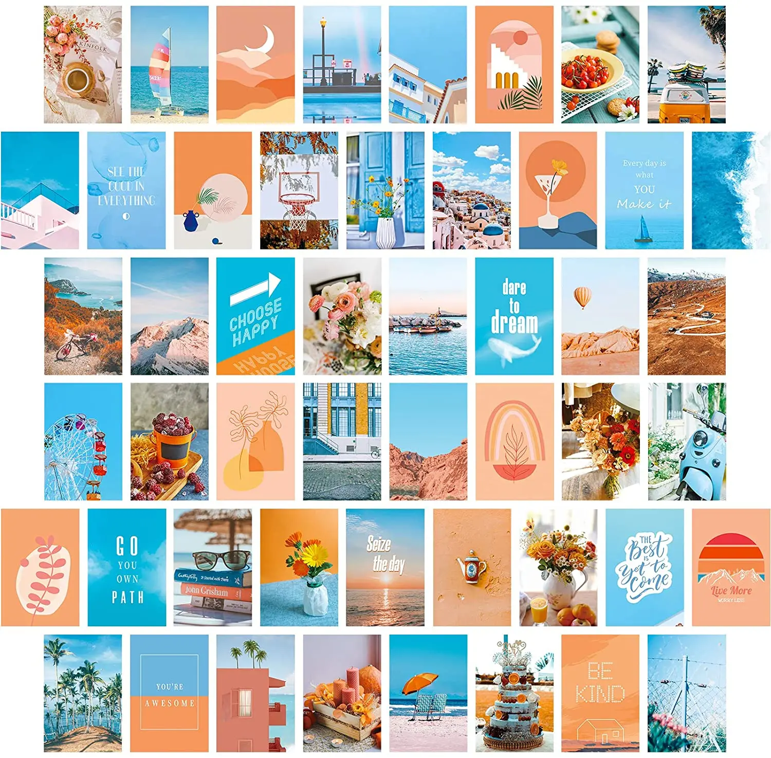  Amazon Top 1! Набор для настенных коллажей 50 упаковок набор фотоколлажей в стиле бохо стен эстетический декор спальни