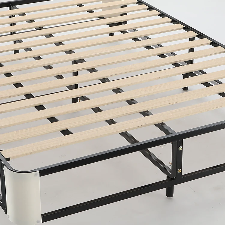 Modern king size bed metal frame set queen size plywood bed frame