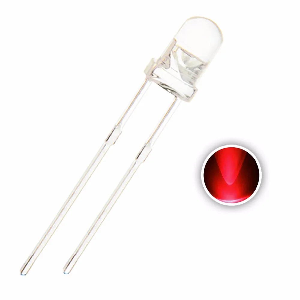 LED 3mm 5mm 3000K Warm White Clear Lens Round Transparent LED Light Emitting Diode Lamp Free samples free sample
