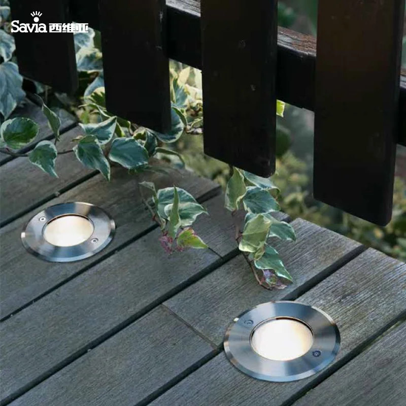 Savia Stainless Steel Led Waterproof IP67 3w Underground Landscape inground Lamp and Underground Light