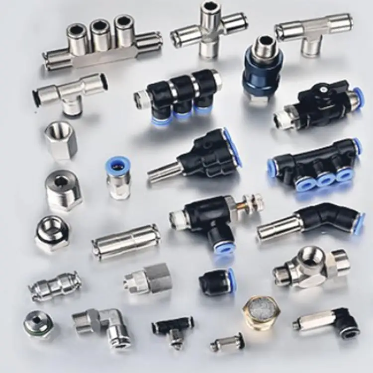 PK04 06 08 5 Way Five links Pu Push Air Plastic High Quality T Conduit Pneumatic One Touch Tube Fitting