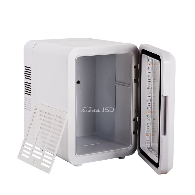 Высококачественный портативный 4L небольшой холодильник для ухода за кожей хранения макияжа напитки мини-холодильник с прозрачной дверью и светом