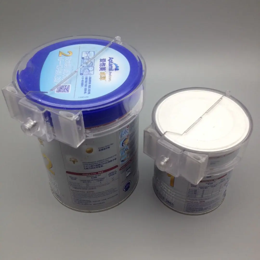 Baby Formula Magnetic Alarming retail security AM 58KHz milk can cover milk powder security tags RF 8.2MHz EAS milk can safer