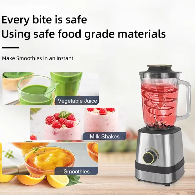 3 in 1 Multi-Purpose Blender Electrical Kitchen Appliances High Speed Commercial Blender