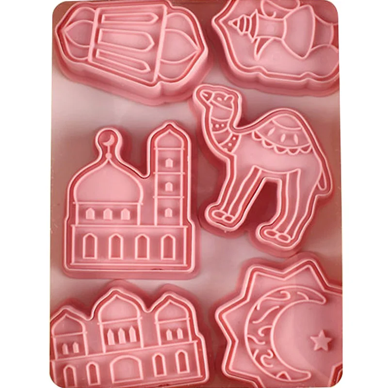 Mubarak Eid Chocolate Mold Cake Mold Fondant Tools Cake Tools Kitchenware Baking Tools Cookie Cupcake Decoration