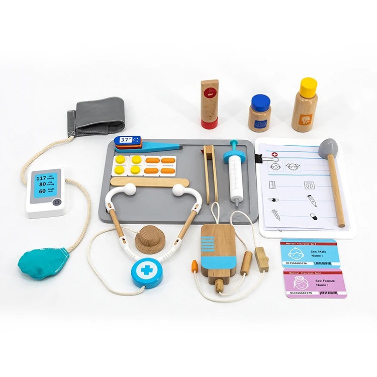 2021 г., детский деревянный комплект для ролевых врачей, игрушка для детей