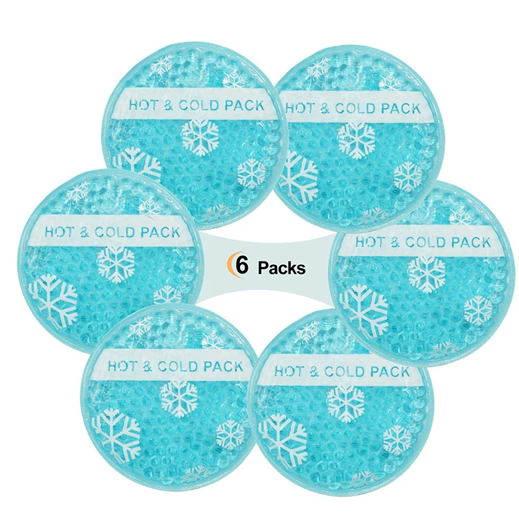Hot and cold pack square reusable ice therapy gel beads packs