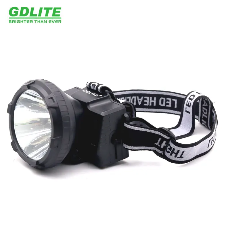 Flashlight Headlamp for Miner solar Powered Led Waterproof Case Max  White Light Body Lamp Fishing  gdlite