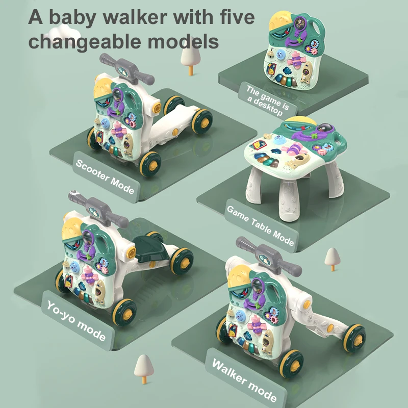 factory andador de bebe stroller car with music 5 in 1 handheld baby push walker car baby walkers  for baby