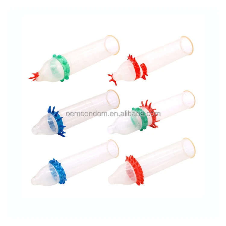 Adult Sex Products Extra Sensitive Penis Sleeve Female Alien Spike Thorn Female Stimulate Orgasm Hammered Spike Condom