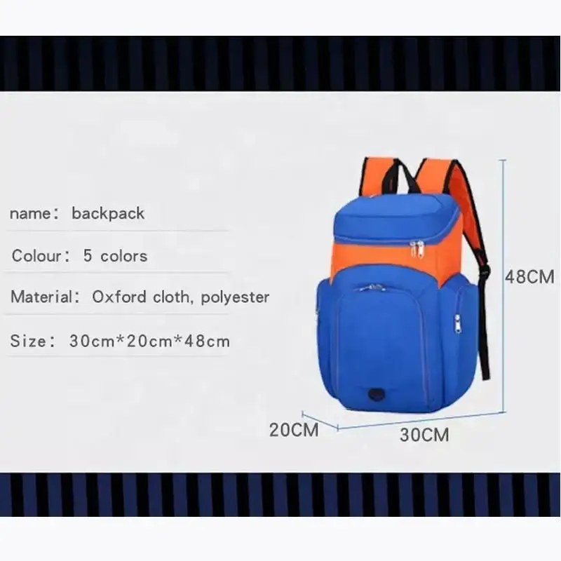 Custom Logo Mochilas Sports Bag Youth Soccer Volleyball Football Back Pack Wholesale Basketball Bookbags Backpack