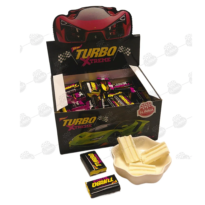 China Cheap price fruity flavor soft bubble gum chew gum bar box packing halal Chewing Gum