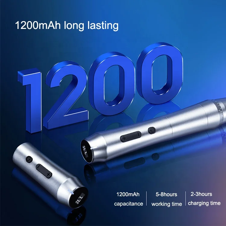 Tp010 Private Label Pmu Ombre Stroke 2 Batteries Microshading Eyebrow Tattoo Rotary Permanent Makeup Pmu Machine Wireless