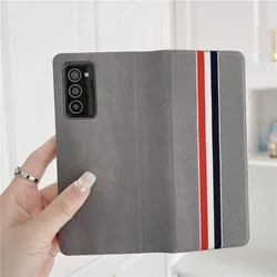 Luxury Flip Lychee Pu Leather Folding Full Cover Mobile Phone Cover Case For Samsung Galaxy Z Fold3 Z Fold2 Flip3 Leather Case