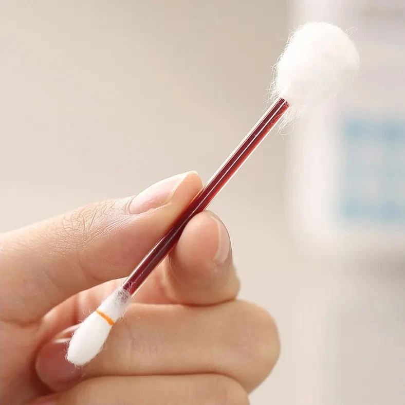 Medical use liquid filled disposable Povidone Iodine Sterilize Cotton Swab