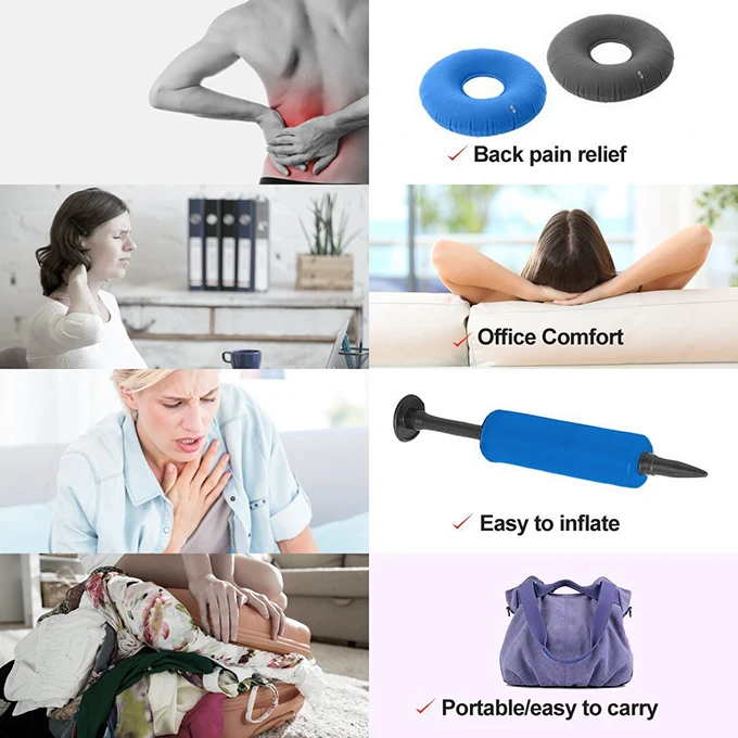 Pain Relief Doughnut Pillow, Super Comfort Round Ring Butt Cushion for Postpartum Pregnancy