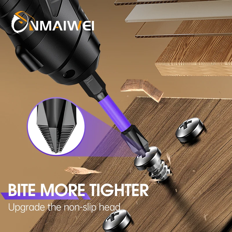 10Pcs PH2 Magnetic Screwdriver Set Magnetic Batch Head Impact Drill Bit Alloy Steel Non-slip Screwdriver 25/50/65/70/90/150mm