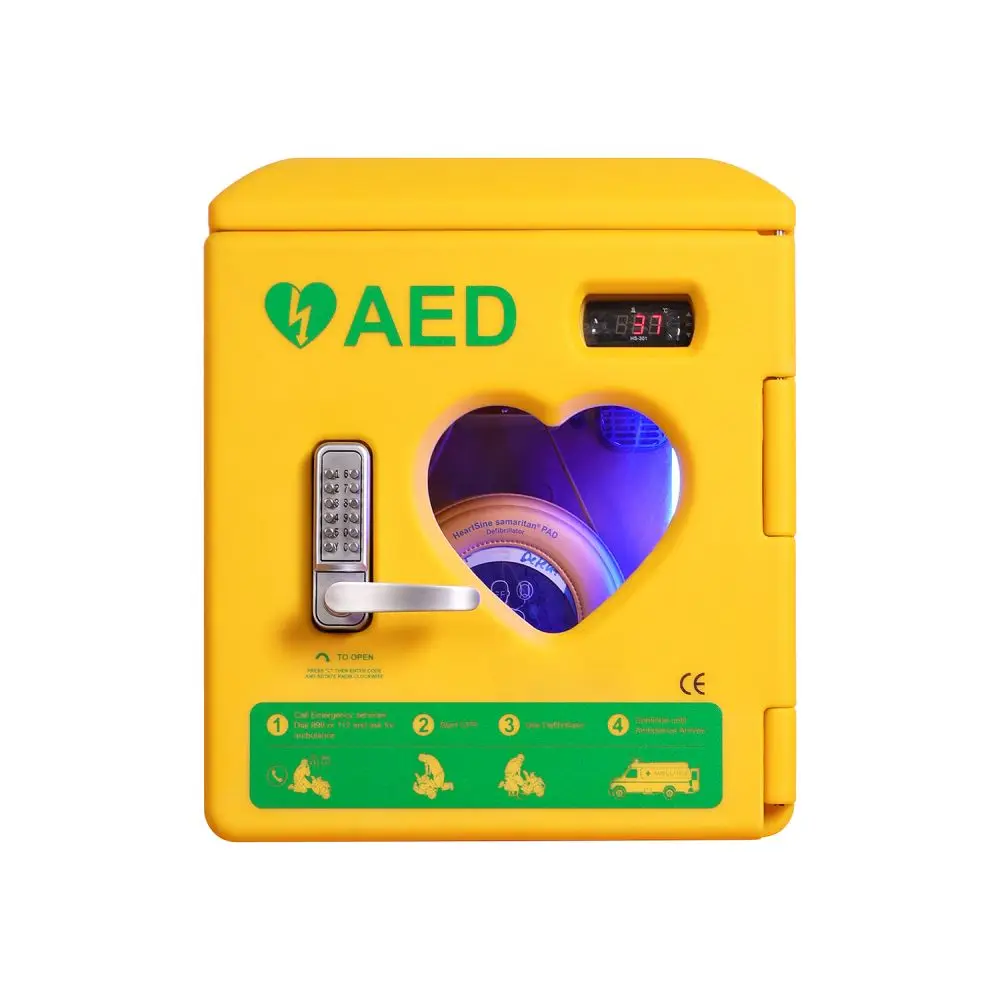 WAP P13 New Medical Plastic Storage Outdoor Waterproof AED Heating Cabinet with Snap Lock