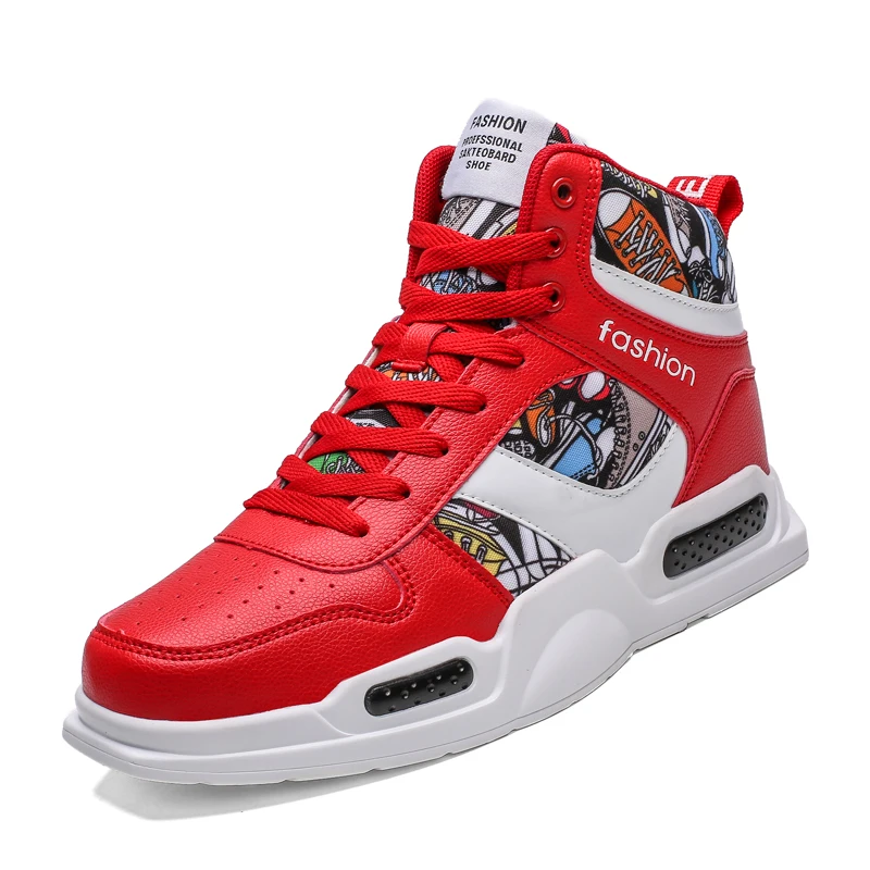 Running Shoes Fashion High Top Sneakers Casual Mens Boots Custom Logo Mens Platform Skateboard Sneakers Walking Unisex EVA PU