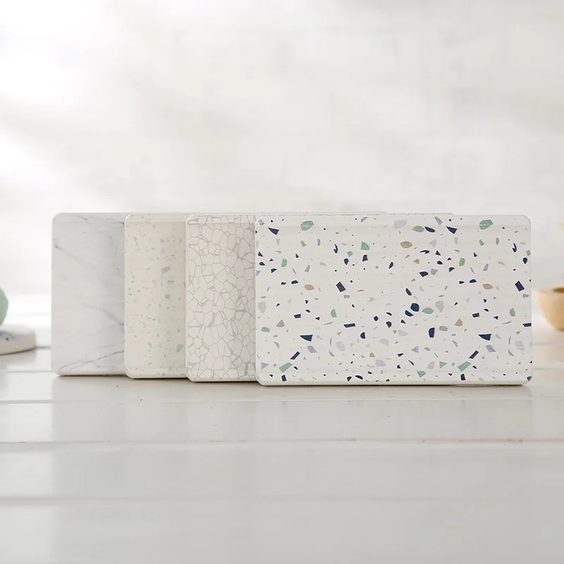 3D UV Printed Diatomite Soap Dish Natural Soap Tray for Bathroom