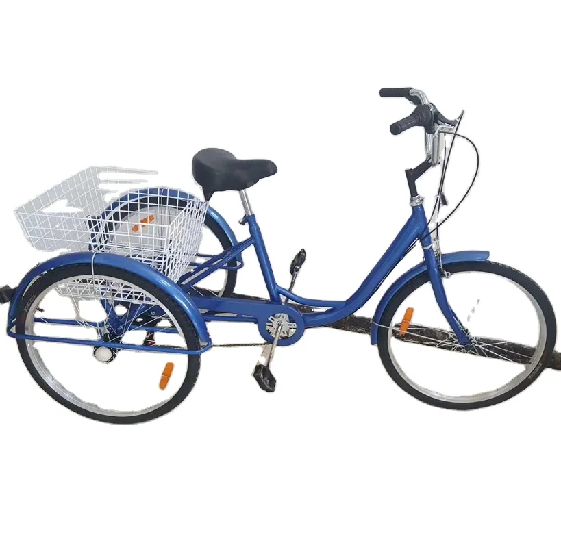 new 16 20 24 inch elderly vegetable basket adult tricycle