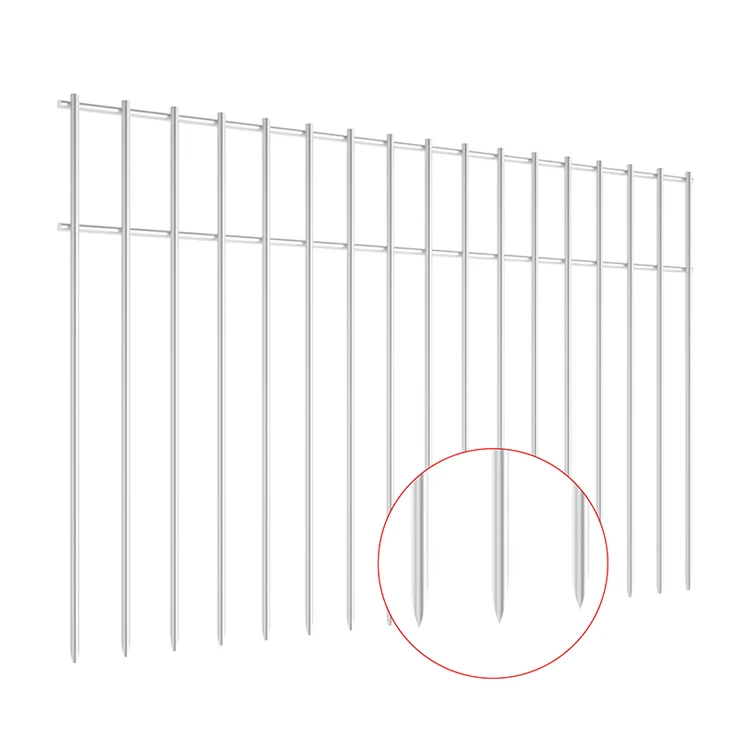 Galvanized PVC Coated No Dig Garden Iron Wire Fence 24x15inch Guard Animal Fence Barrier for Garden