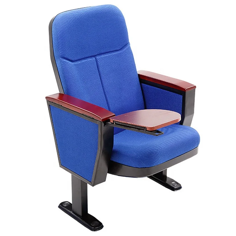 Standard Size Auditorium Seats Desk for Sale Movie Theater Chair Soft Fabric Cushion Best Price Cinema Chair Parts Furniture