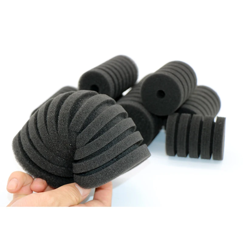 100% Eco-friendly Reticulated Polyurethane Open Cell Mesh Ppi 10-60 Fish Tank Aquarium Filter Foam Sponge